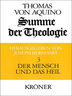 cover image of Summe der Theologie / Der Mensch und das Heil